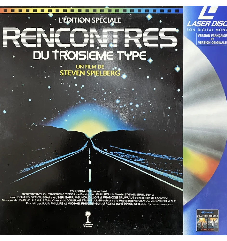 Laserdisc cdv Rencontres Du Troisieme Type Dépliant Double Disc Vf Et Vost