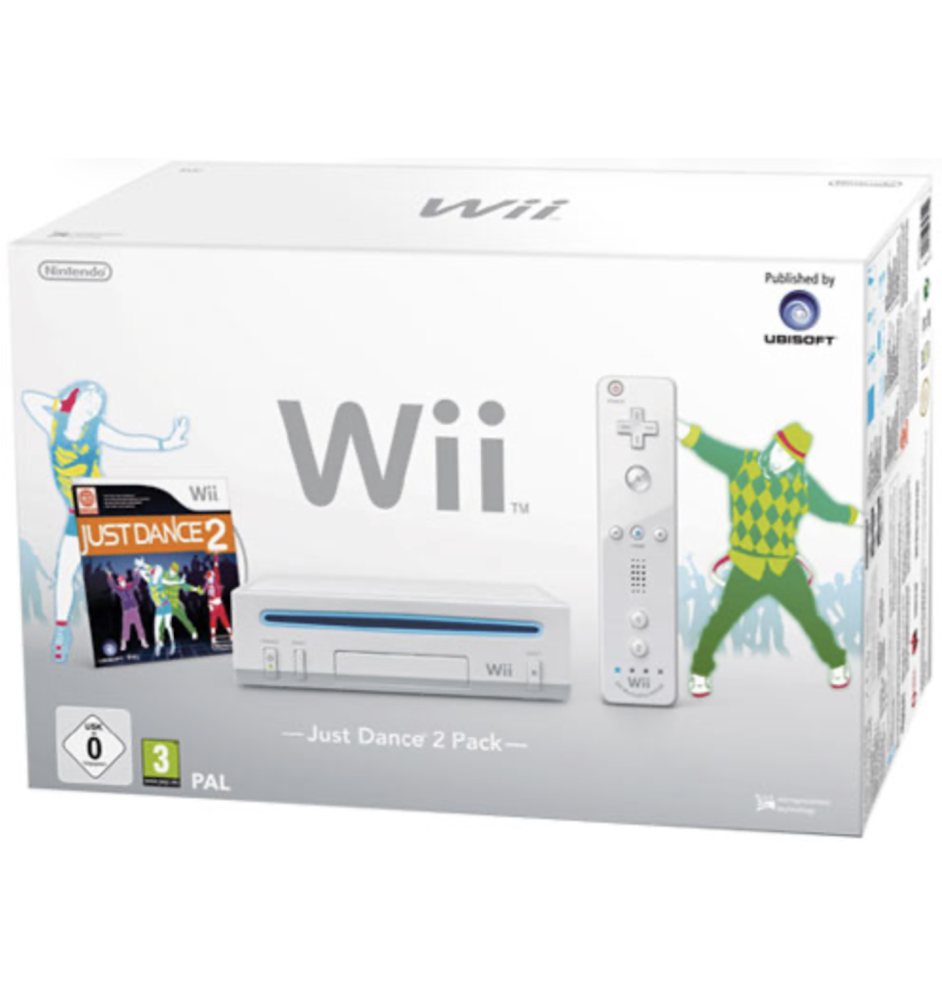 Console Wii Blanche Pack Just Dance 2 Cib