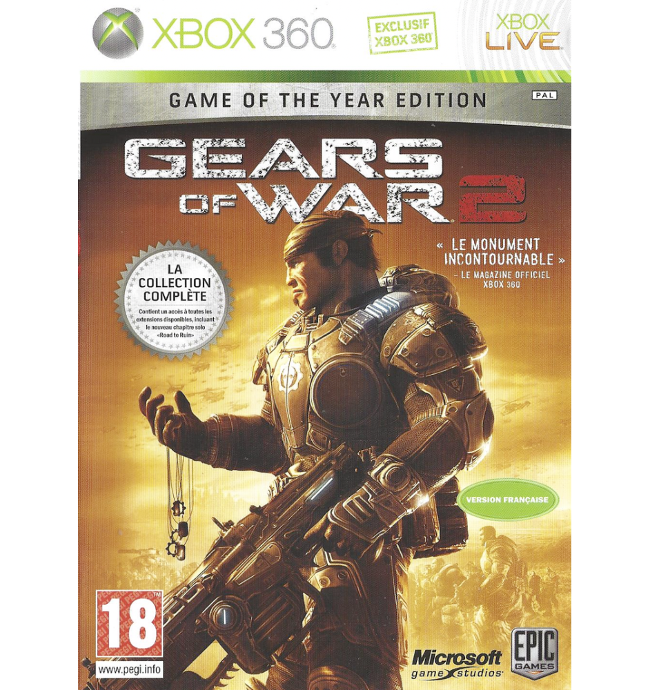Xbox 360 Gears Of War 2 Sn