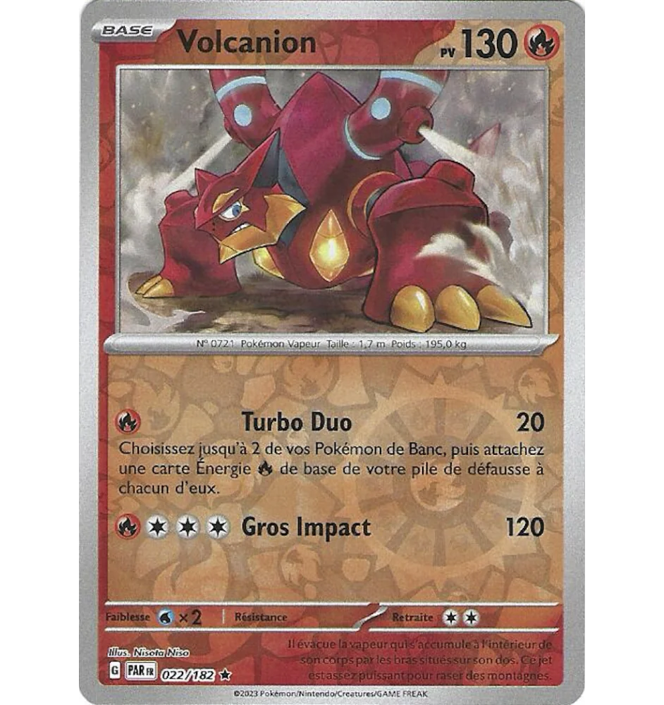 Volcanion 022/182 Reverse PAR Faille Paradoxe