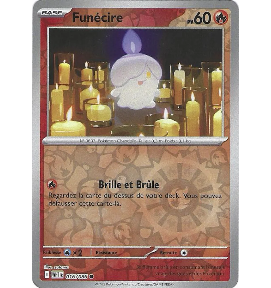 Funécire 016/086 Reverse WHT Flamme Blanche