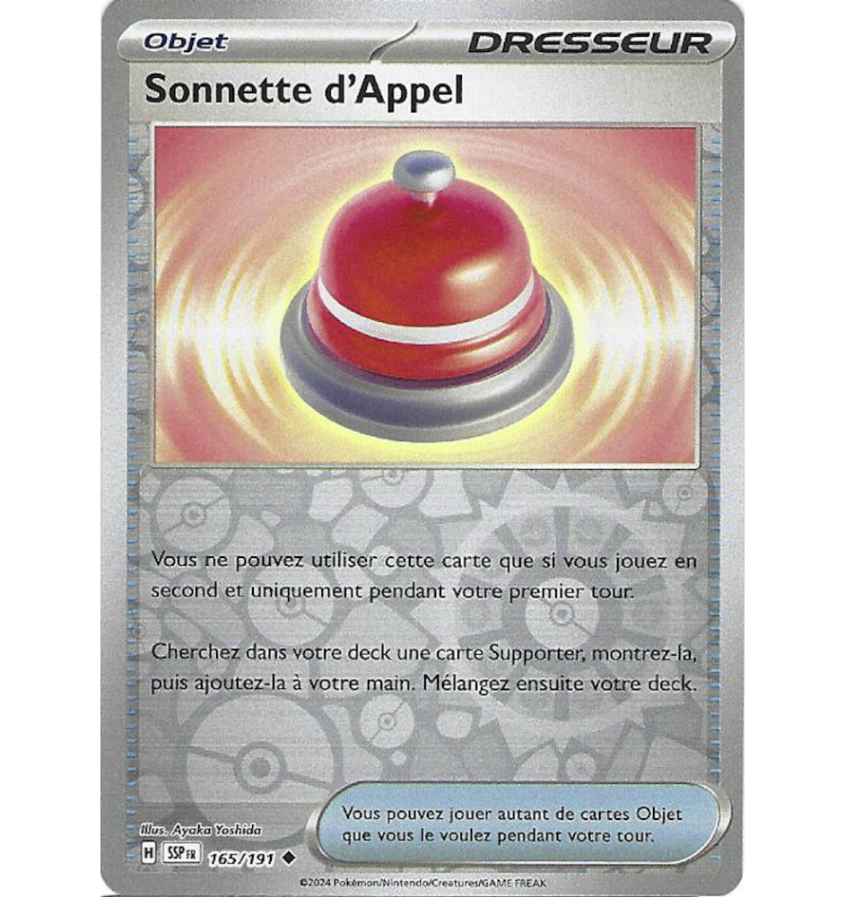 Dresseur Sonnette d'Appel 165/191 Reverse