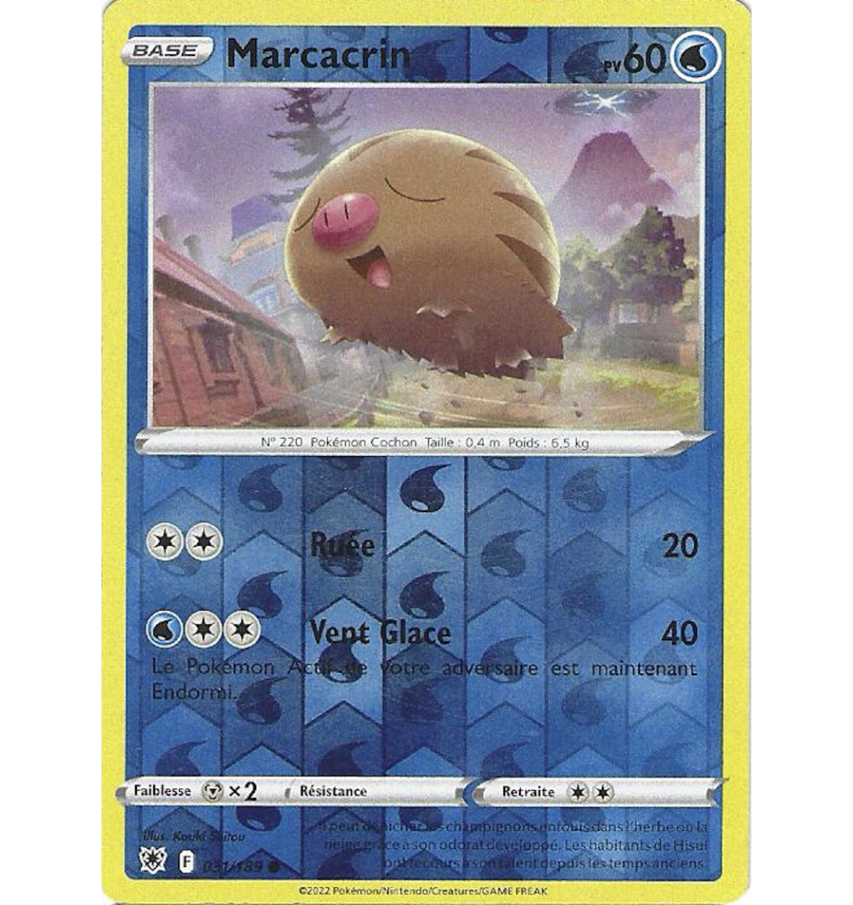 Marcacrin 031/189 Reverse