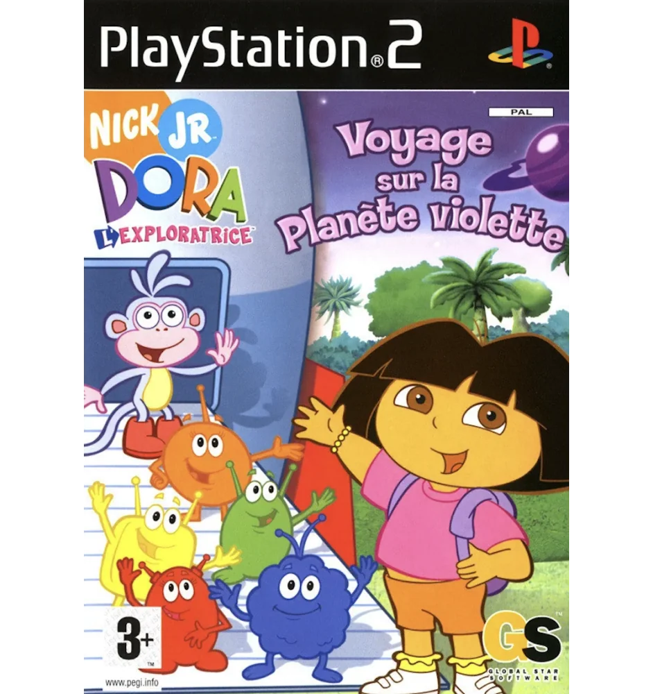 PS2 Dora Voyage Sur La Planete Violette sn