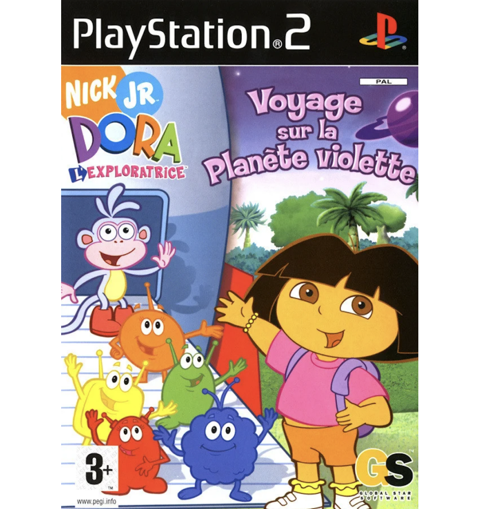 PS2 Dora Voyage Sur La Planete Violette Cib