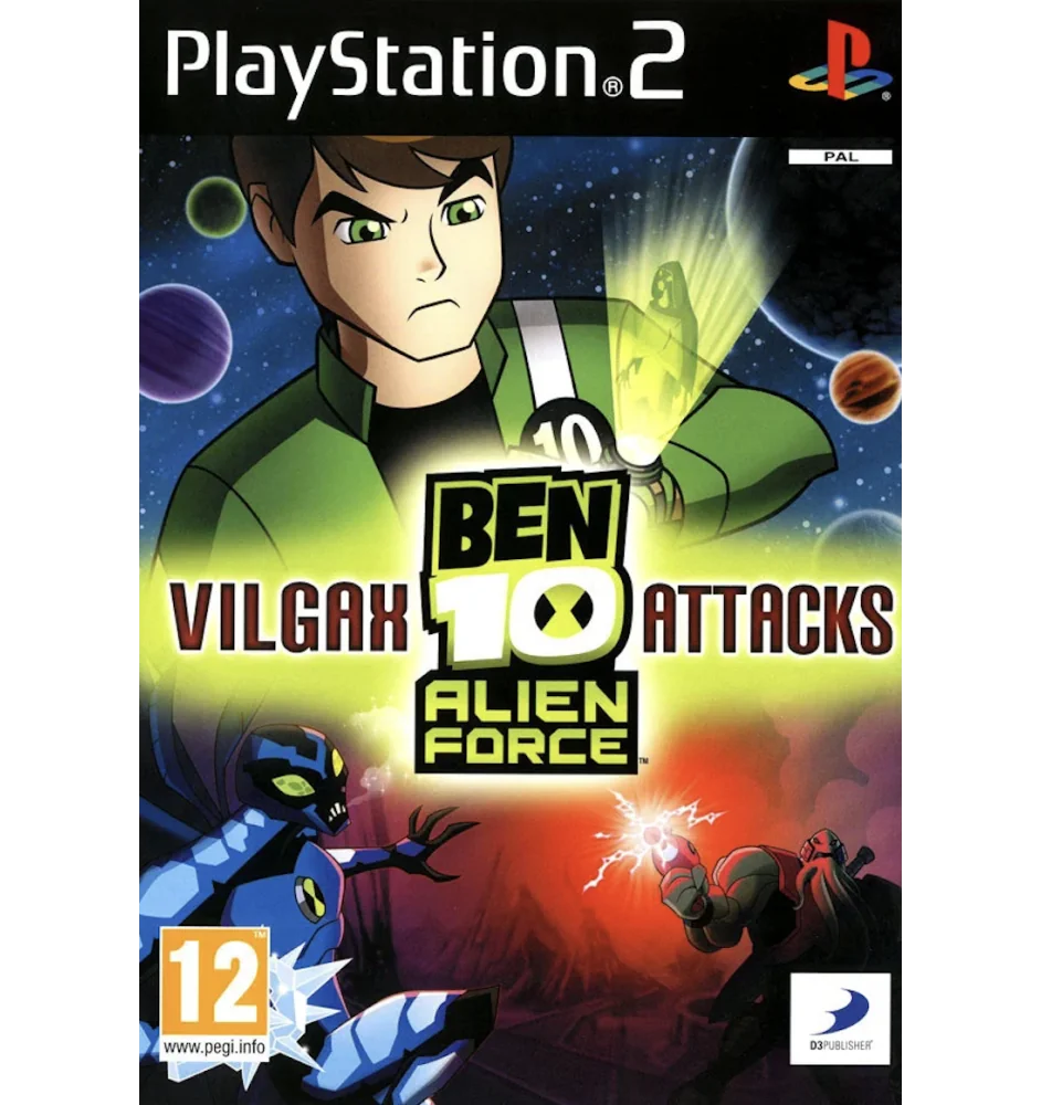 PS2 Ben 10 Alien Force Vilgax Attacks Sn