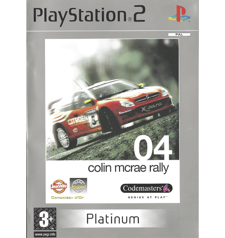 PS2 Colin Mcrae Rally 04 Plat Cib