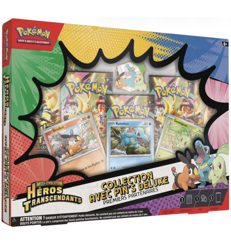 Pokemon Coffret Collection Avec Pin's Deluxe Heros Transcendants ME2.5