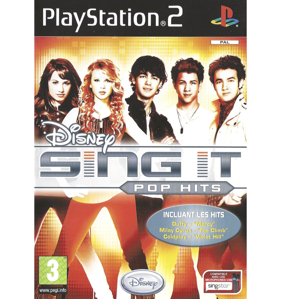PS2 Disney sing it : pop hits cib