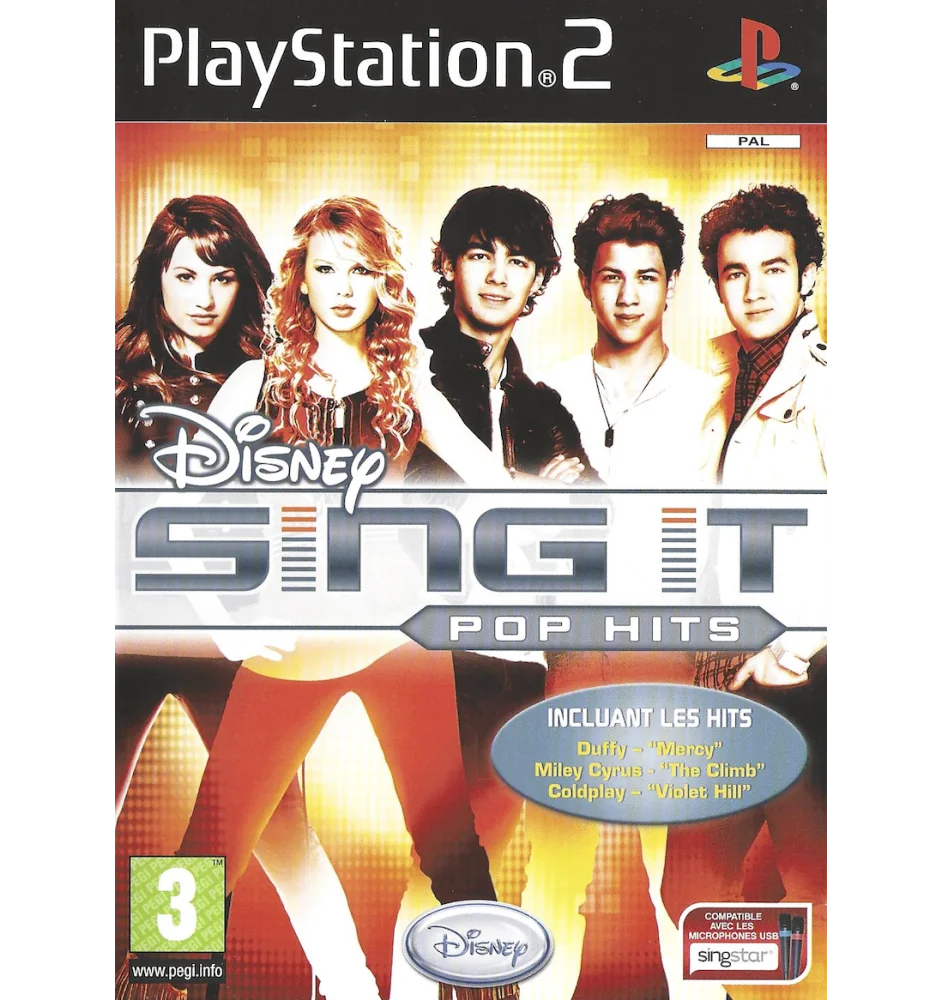 PS2 Disney sing it : pop hits cib