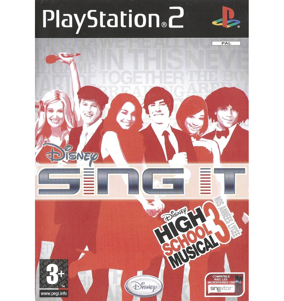PS2 Disney sing it high school musical 3 neuf