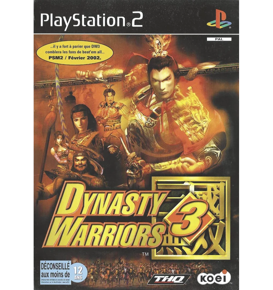 PS2 Dynasty Warriors 3 Sn