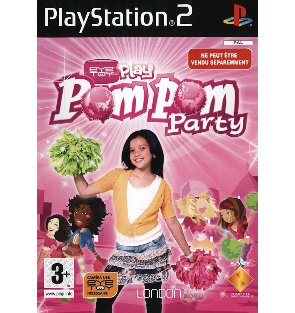 PS2 Eyetoy play pompom party Cib