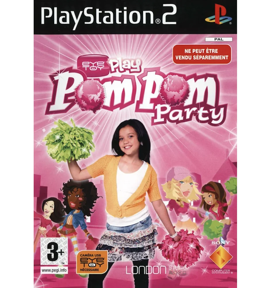 PS2 Eyetoy play pompom party Cib