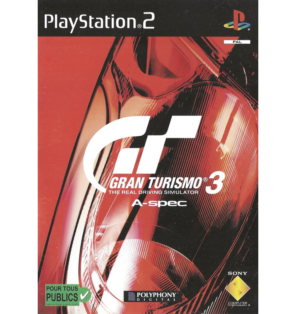 PS2 Gran Turismo 3 A-Spec Sn