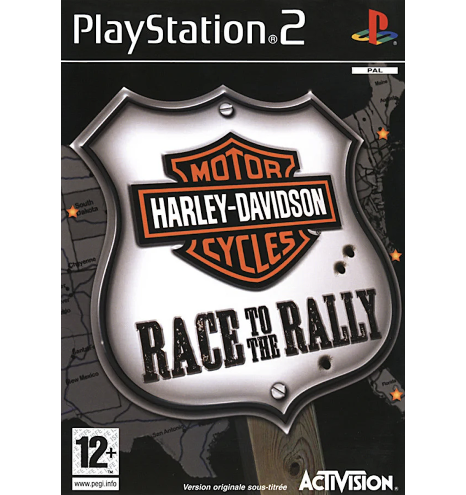 PS2 Harley-Davidson Motor Cycles Race To The Rally cib