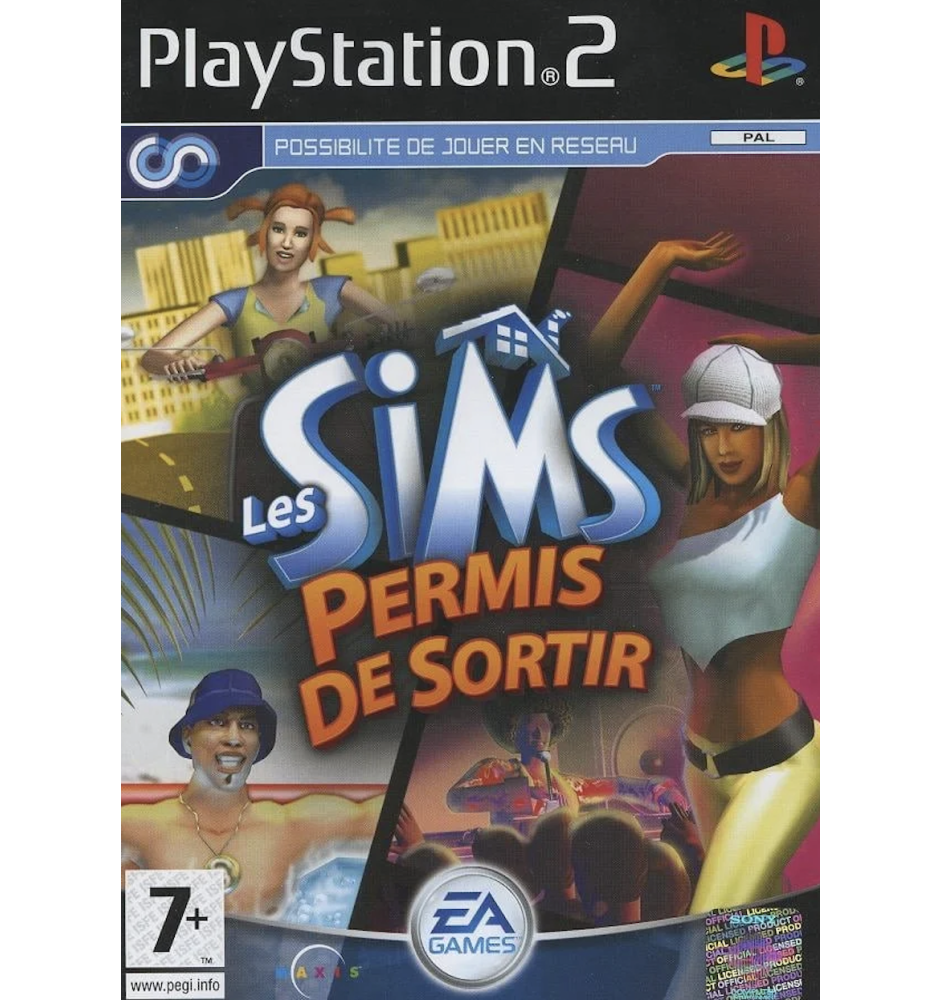 PS2 les sims permis de sortir cib