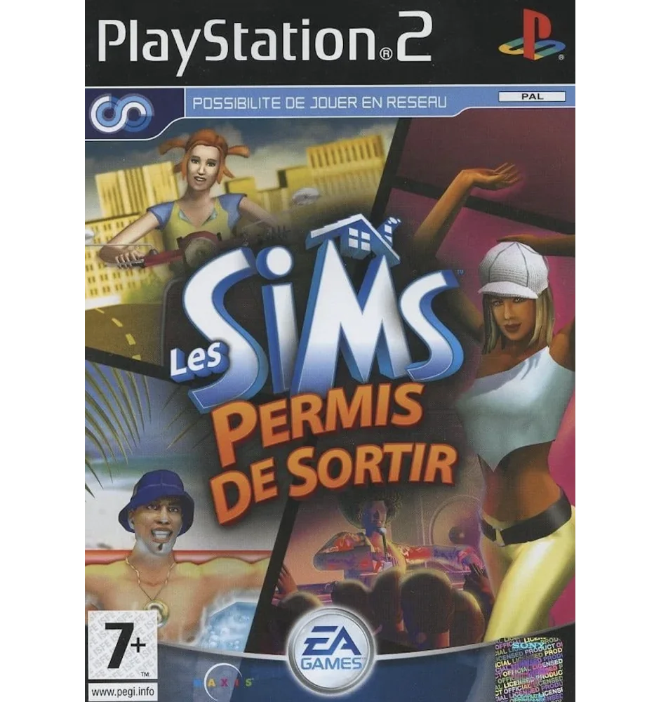 PS2 les sims permis de sortir cib