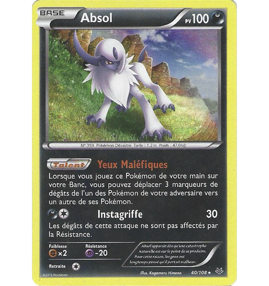 Absol 40/108 Holo