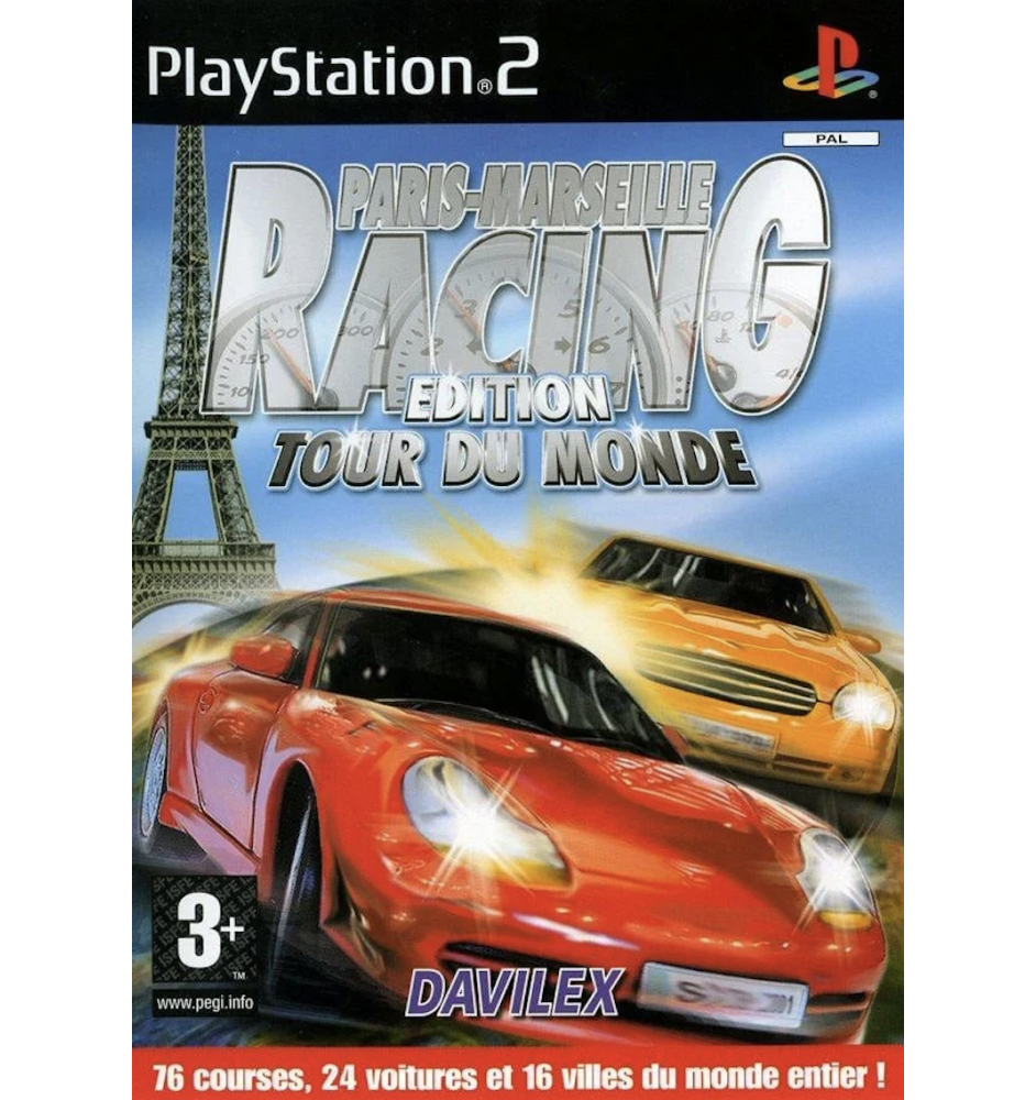 PS2 Paris-Marseille racing edition tour du monde sn