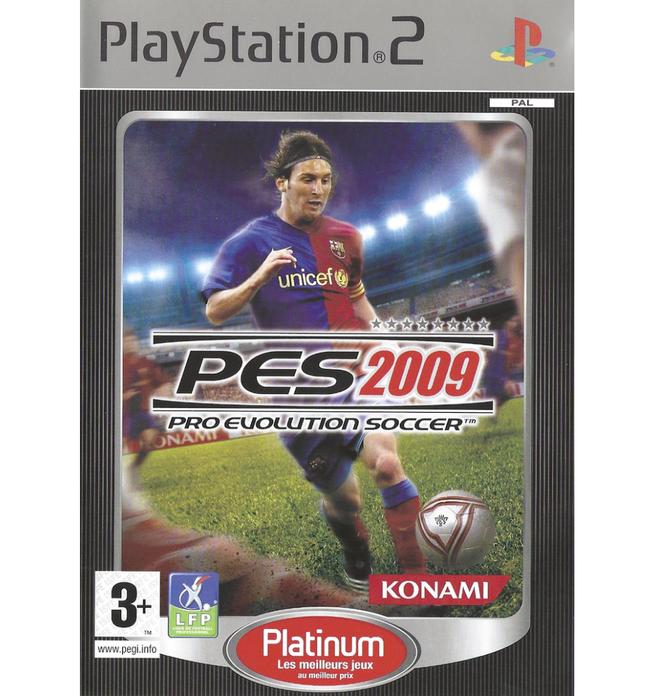 PS2 PES Pro Evolution Soccer 2009 Plat Cib