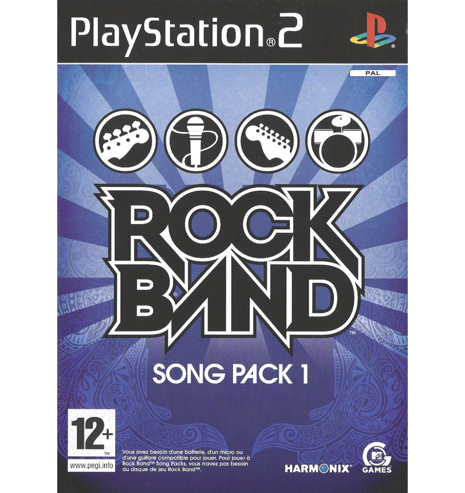 PS2 Rock Band Song Pack 1 Cib