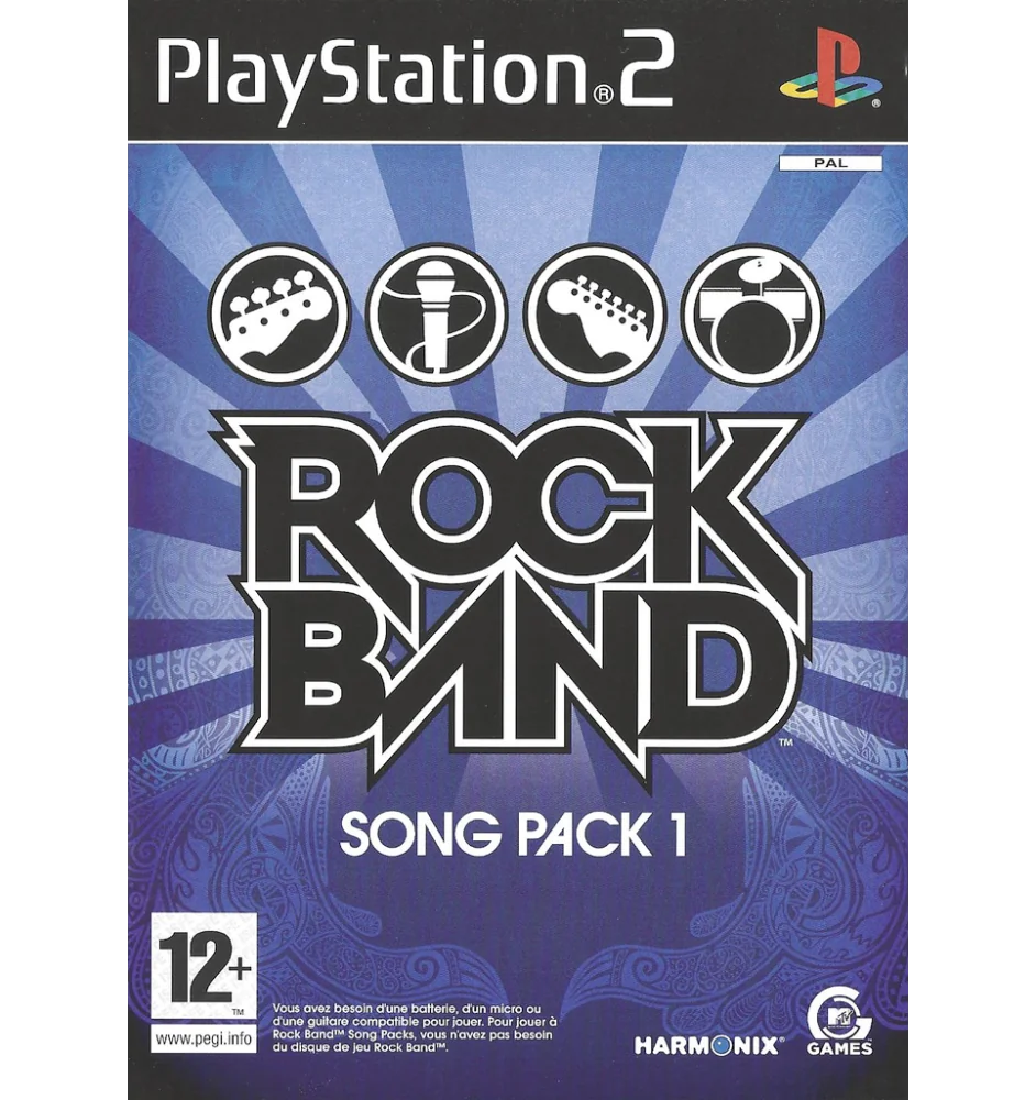 PS2 Rock Band Song Pack 1 Cib