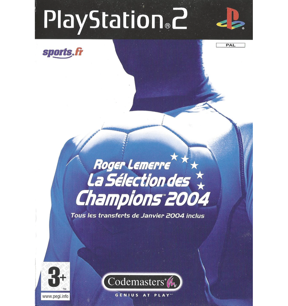 PS2 Roger Lemerre La Sélection Des Champions 2004 Cib