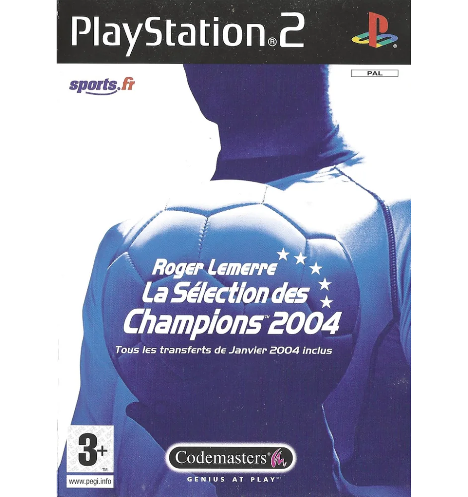 PS2 Roger Lemerre La Sélection Des Champions 2004 Cib