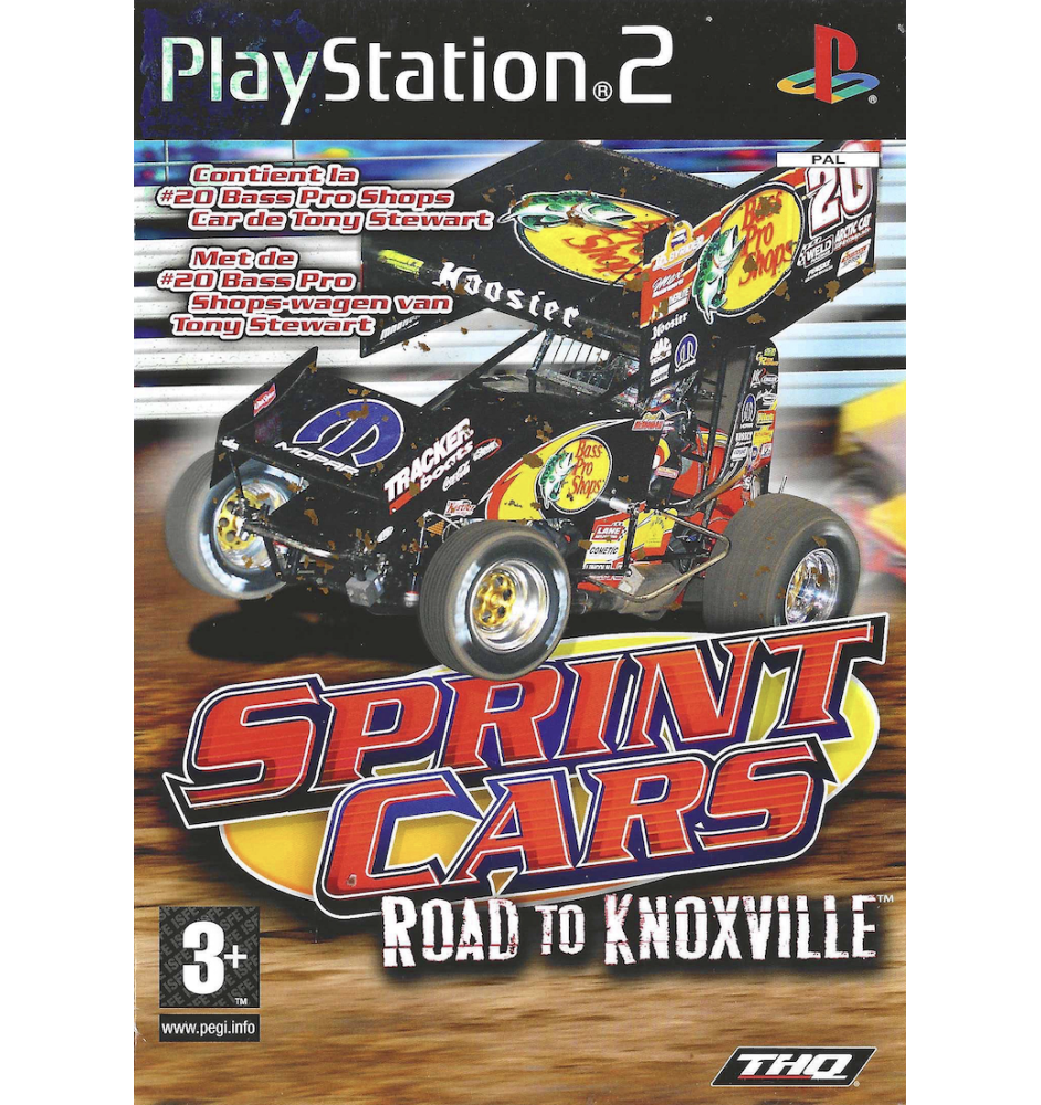 PS2 sprint cars road to Knoxville cib
