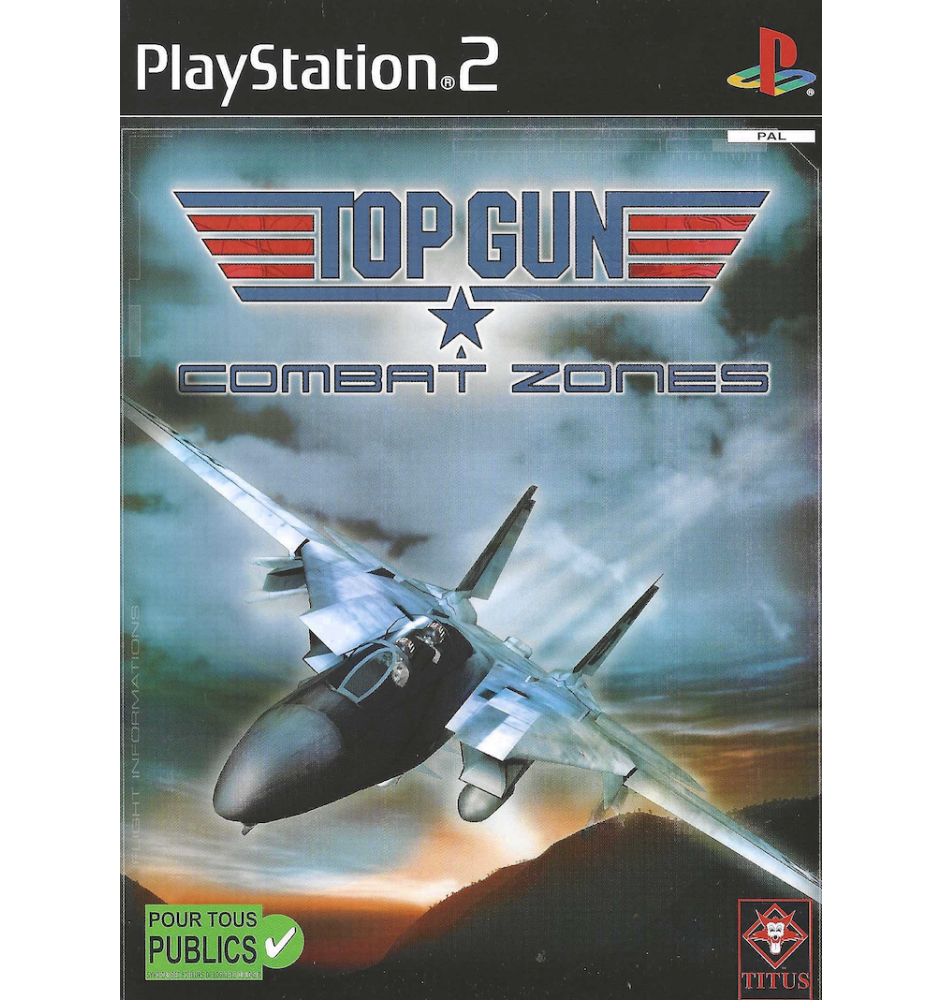 PS2 Top Gun Combat Zones Cib
