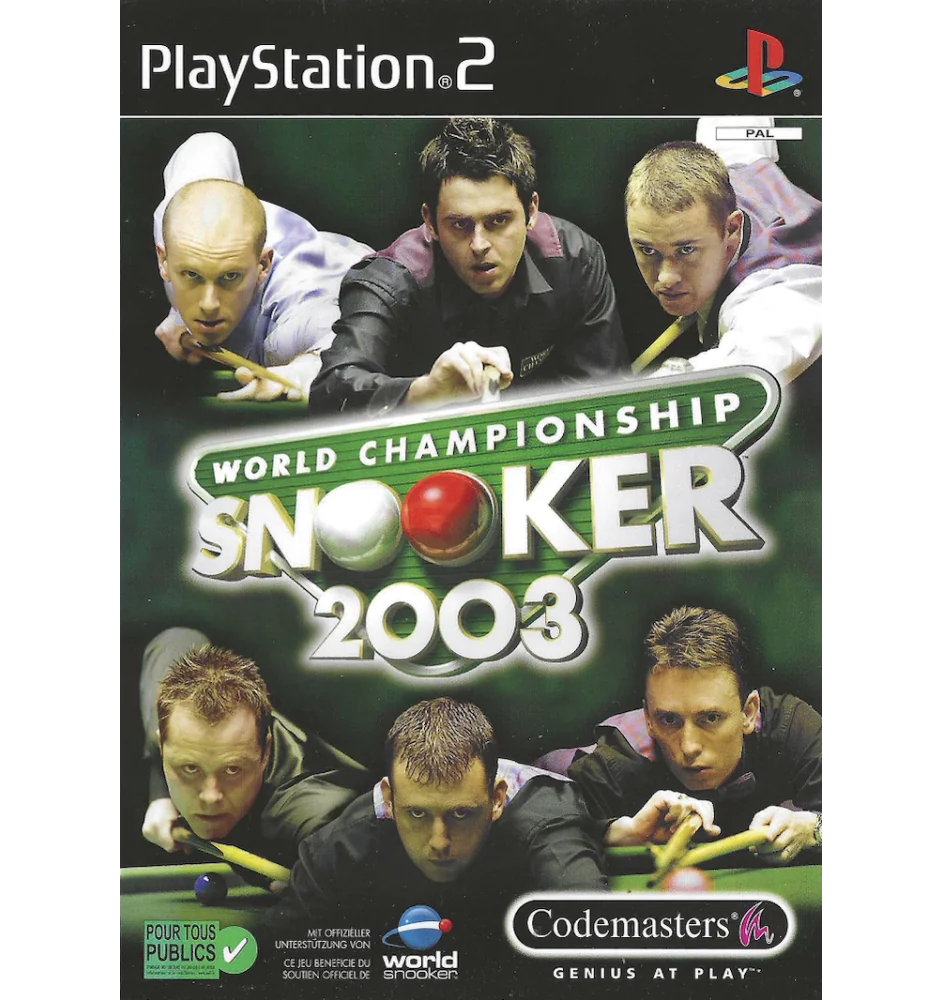 PS2 Championship snooker 2003 sn