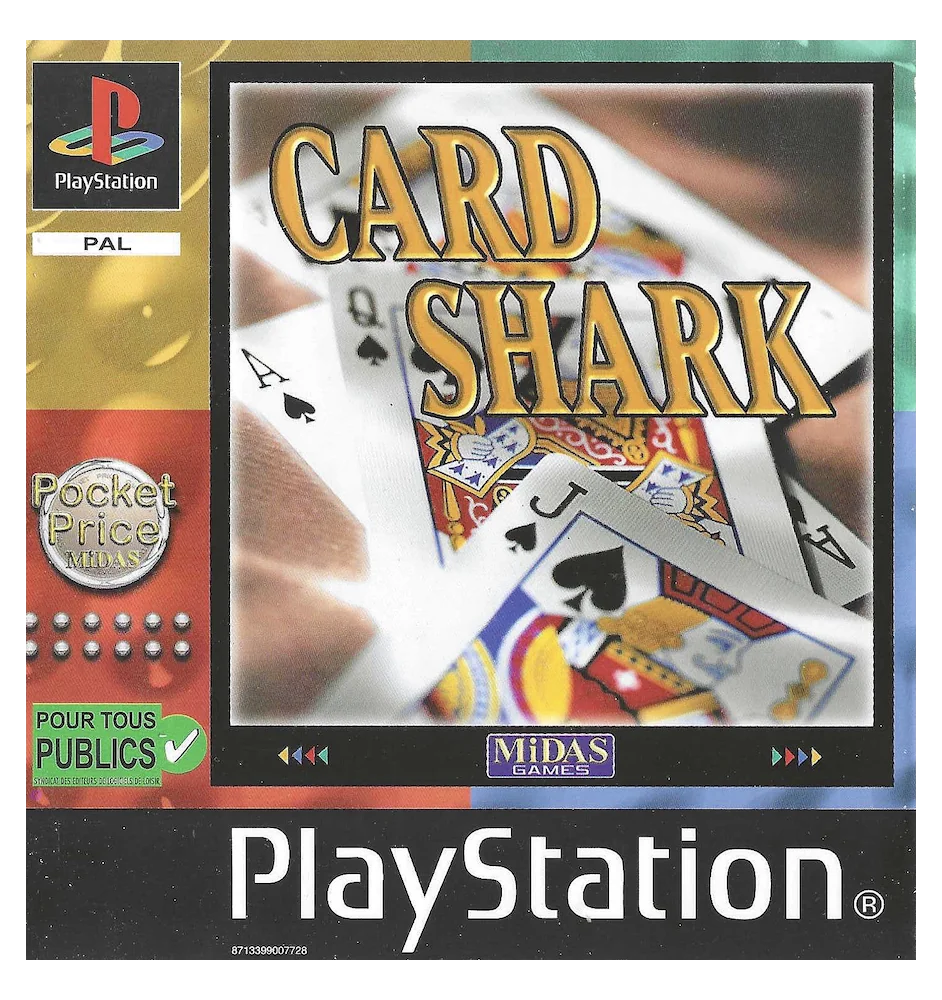 PS1 Card Shark Cib