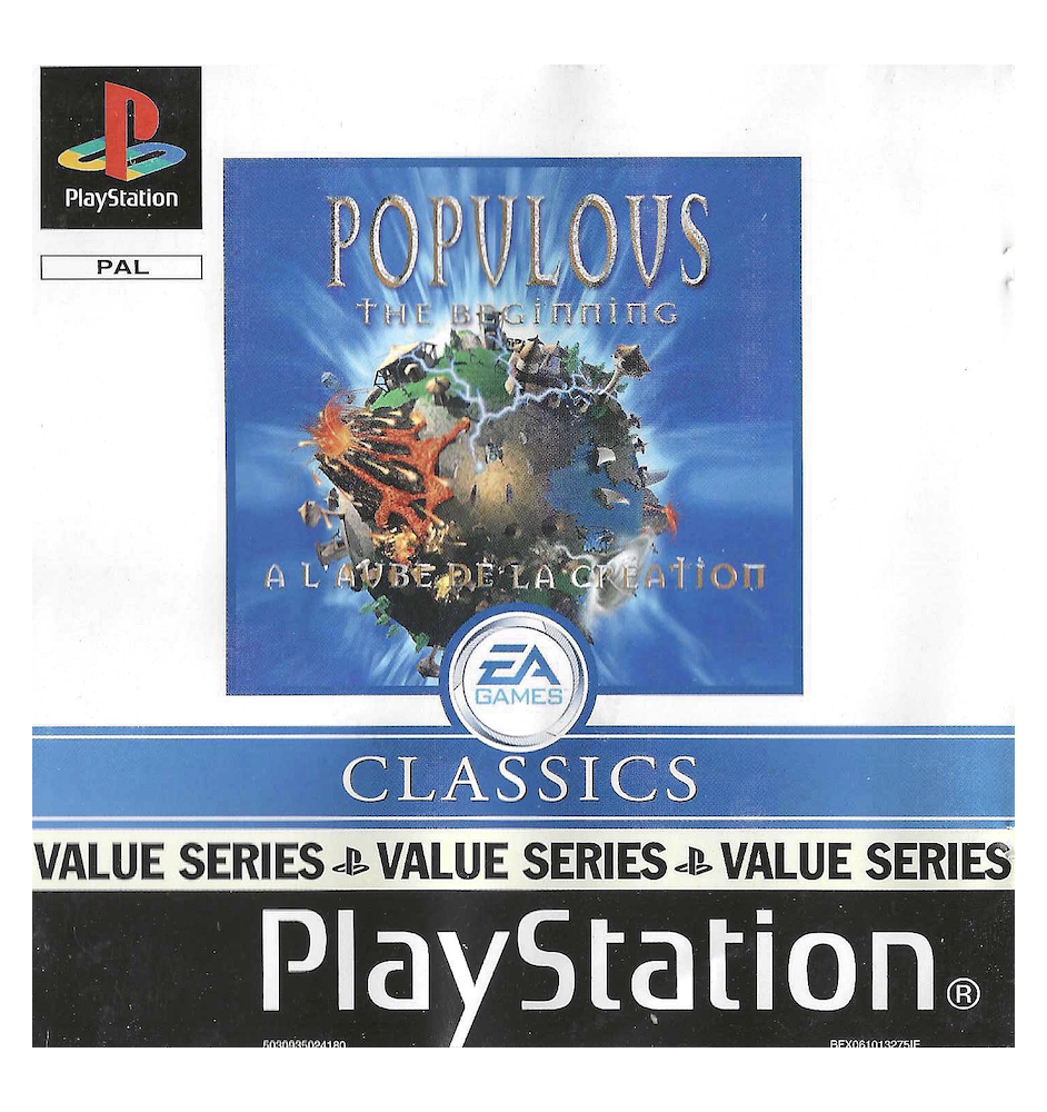 PS1 Populous The Beginning Cib