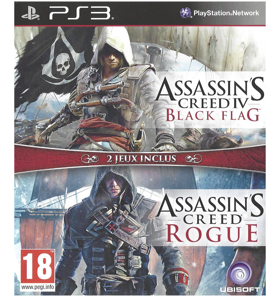 PS3 Assassin's creed Rogue / Black Flag Cib