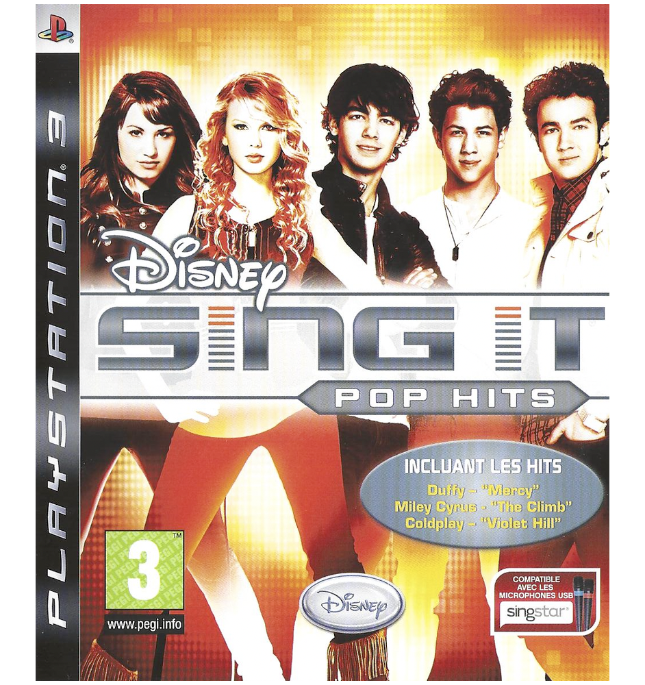 PS3 Disney sing it pop hits cib