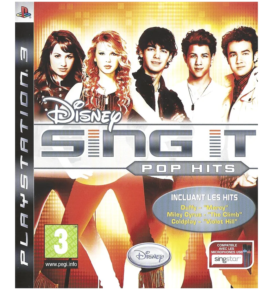 PS3 Disney sing it pop hits cib