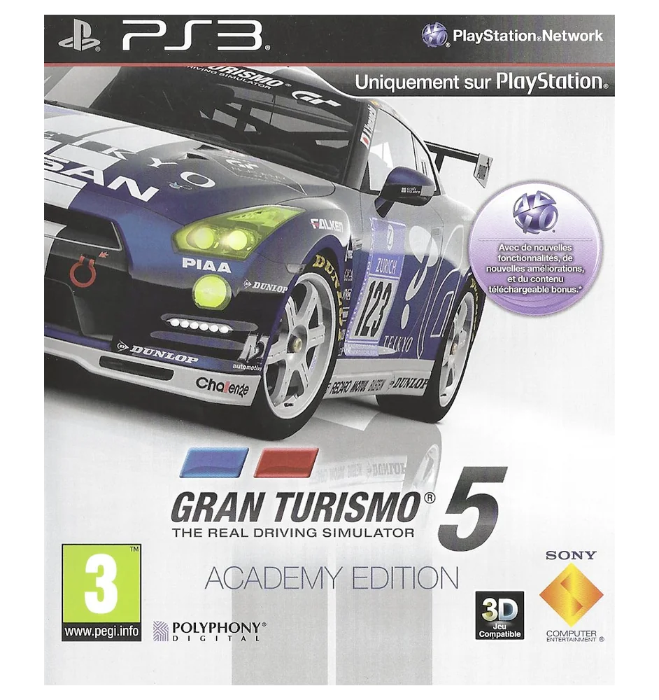 PS3 gran turismo 5 academy edition cib
