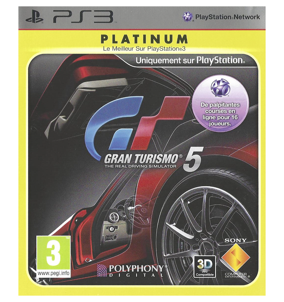 PS3 Gran Turismo 5 Plat Cib