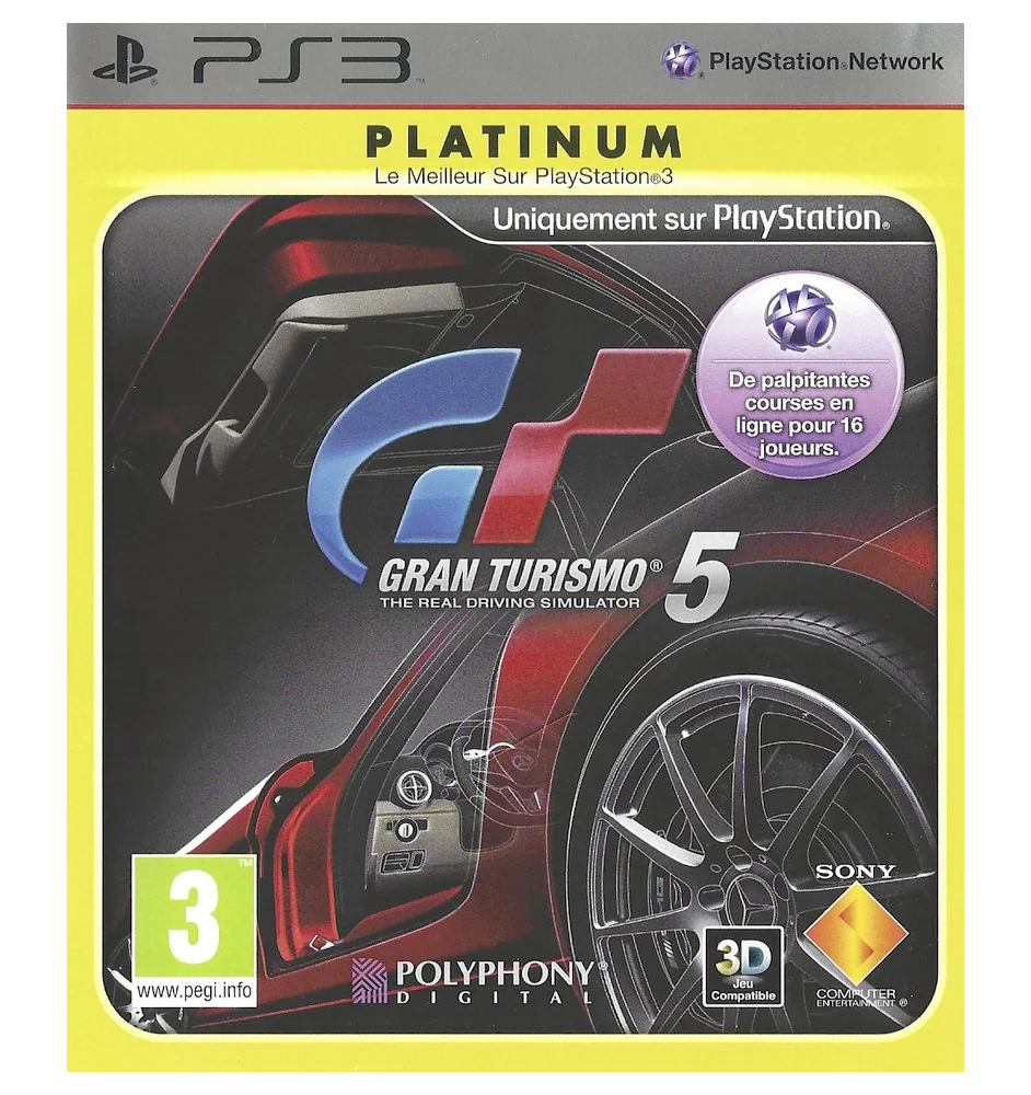 PS3 Gran Turismo 5 Plat Cib