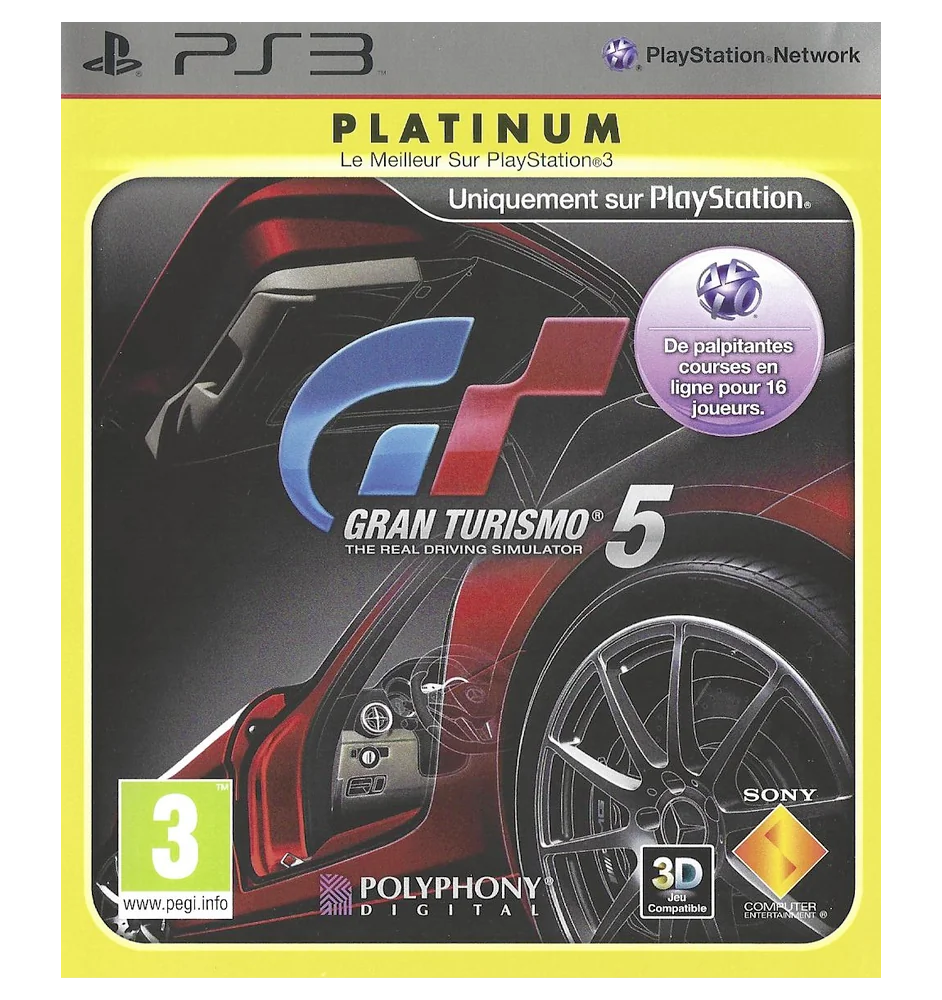 PS3 Gran Turismo 5 Plat Sn