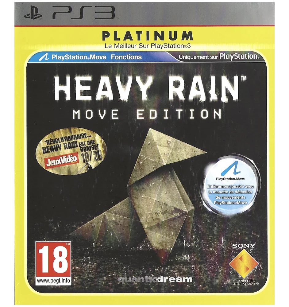 PS3 Heavy Rain Move Edition Plat Cib