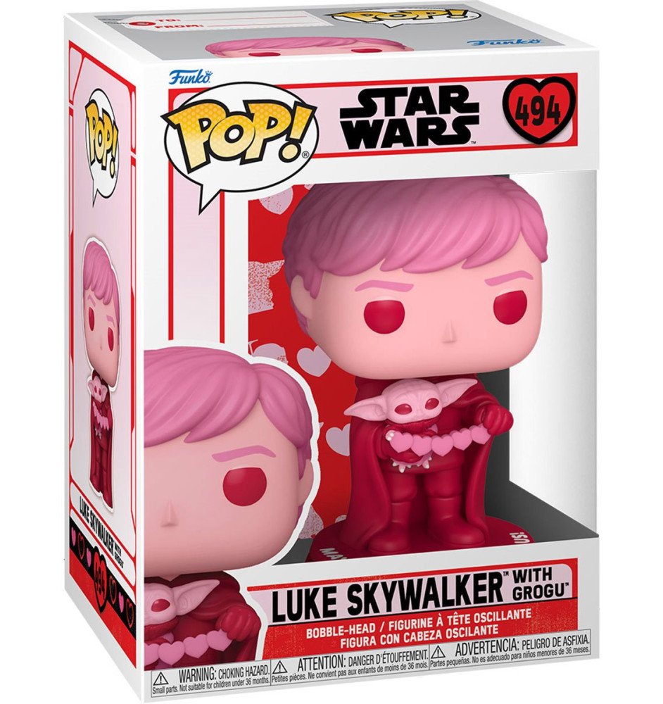 Funko Pop Disney Star Wars Luke Skywalker With Grogu n°494