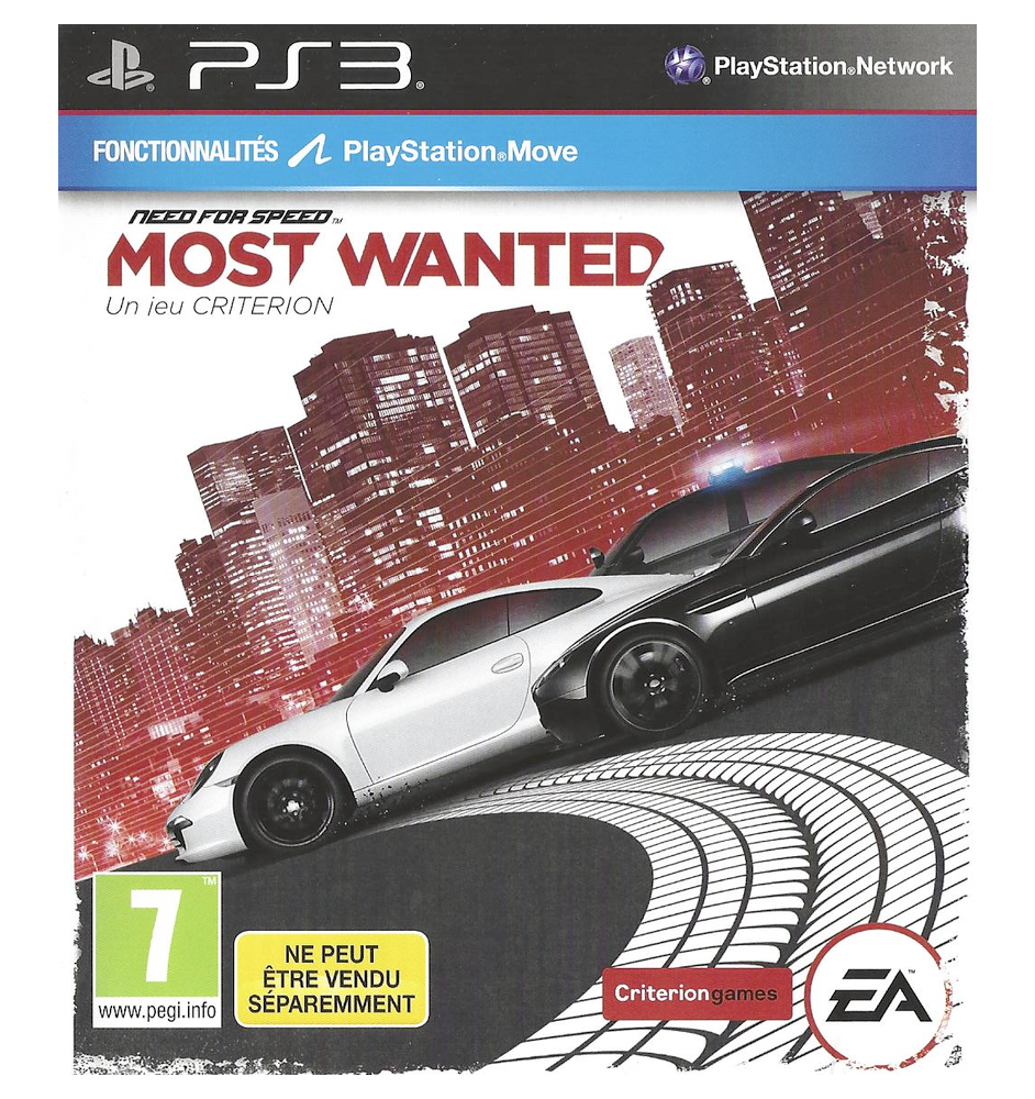 PS3 Need For Speed Most Wanted sn
