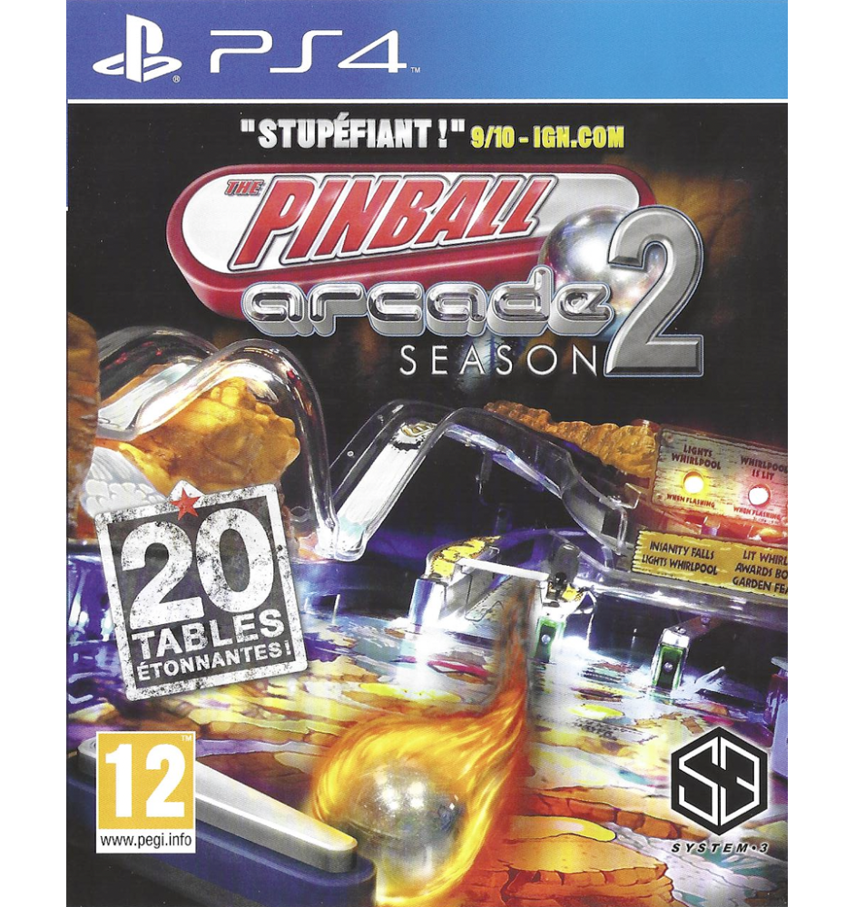 PS4 The Pinball Arcade season 2 cib