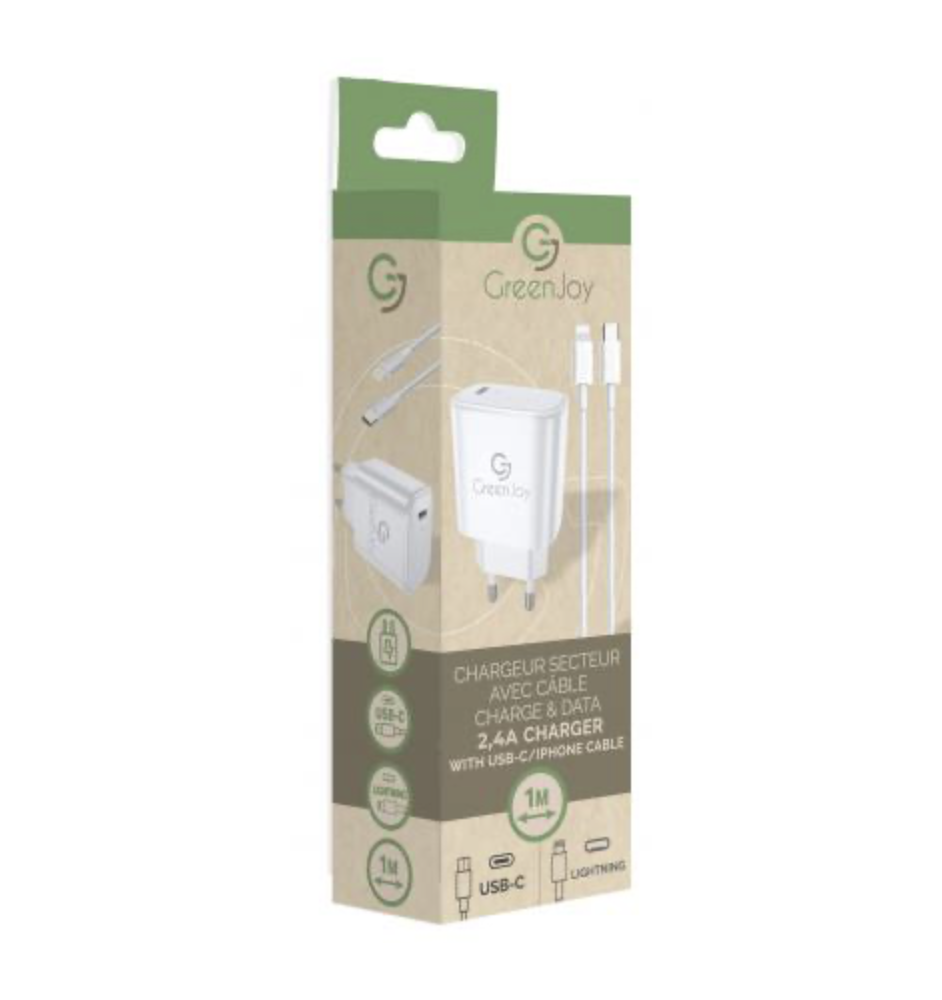 Chargeur Cable + Secteur Type C Iphone Charge + Data
