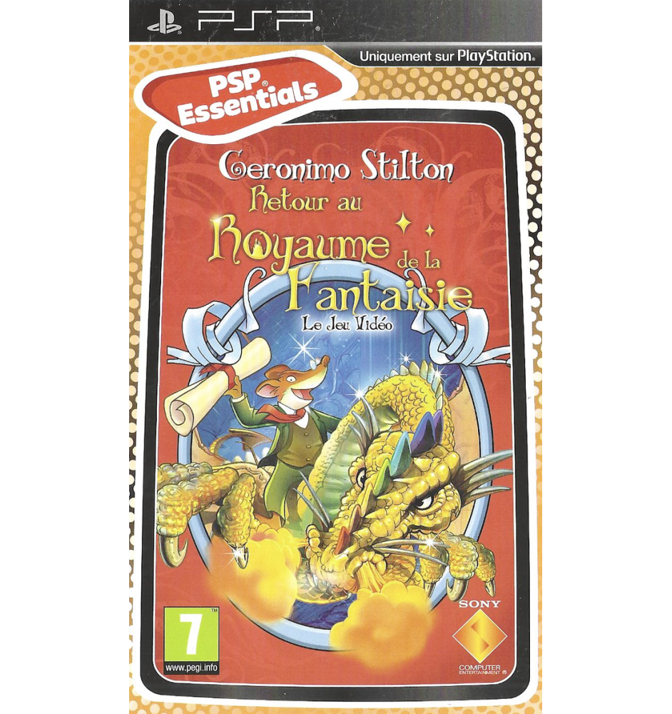 PSP Geronimo Stilton Retour Au Royaume De La Fantaisie Sn Essen