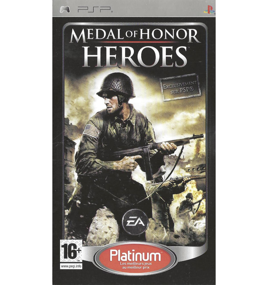 PSP Medal Of Honor Heroes Plat Sn
