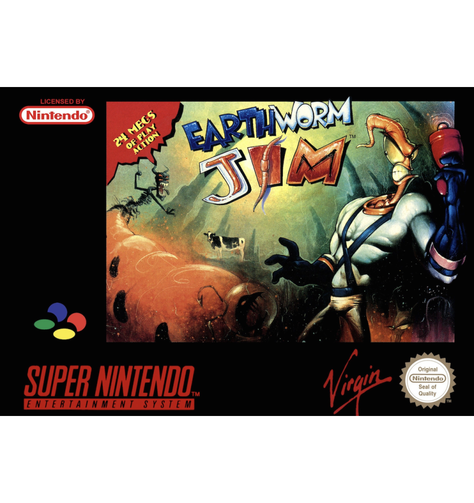 SNES Earth Worm Jim Loose Eur