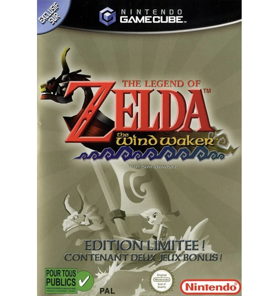 Gamecube The Legend of Zelda The Wind Waker Limited Edition Cib